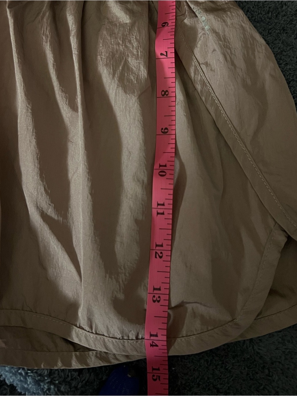 ⭐️LIKE NEW⭐️ FREE PEOPLE MOVEMENT~THE WAY HOME RUN SHORTS”~ Taupe/Rose Gold~M - Picture 12 of 14